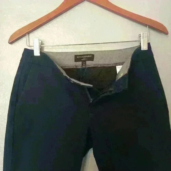 Banana Republic Hampton Fit pants navy size 2 Petite - Picture 4 of 16